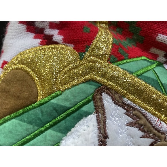 Holiday Time Christmas Sweater Mens 2XL Cat Gift Box Ugly Xmas Party Novelty - Picture 9 of 10